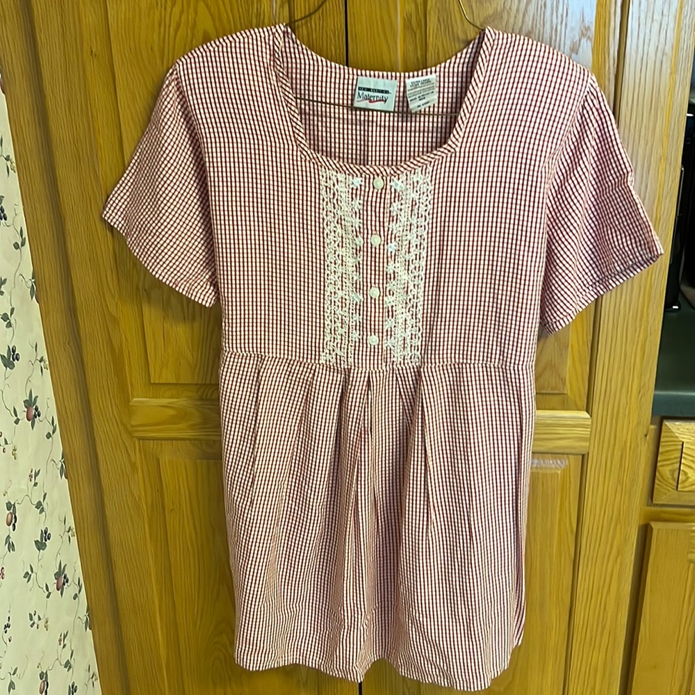 New Addition Maternity XL Red and White